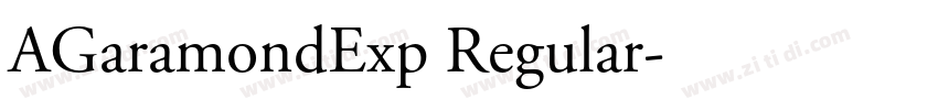 AGaramondExp Regular字体转换